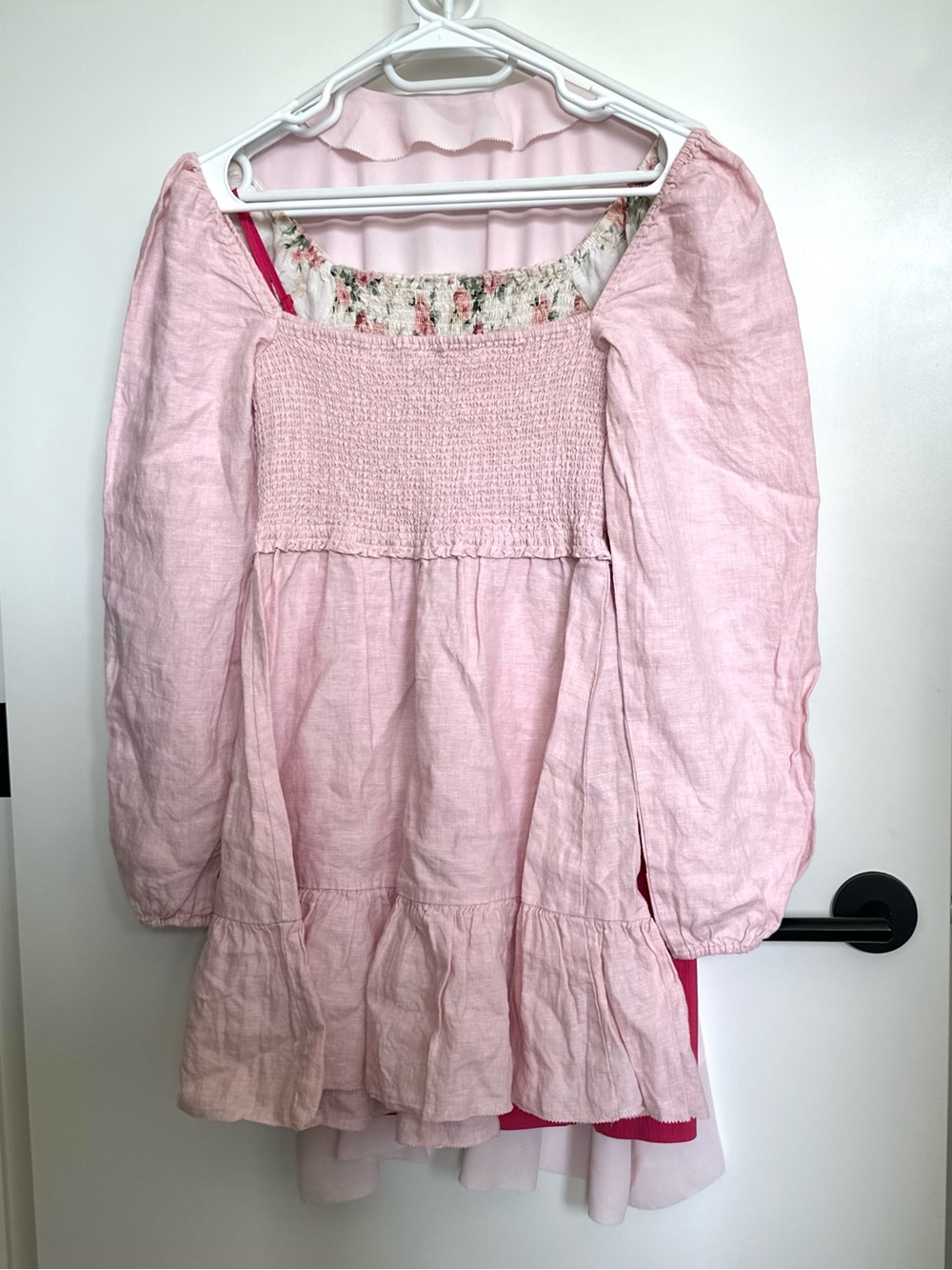 Wilfred Pink Linen Tempest Dress